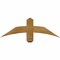 Ekena Millwork Bellingham Rough Sawn Timber Gable Bracket, Western Red Cedar, 36"W x 12"H x 4"D x 4"F, 8/12 Pitch GBW036X12X0404BEL00RWR - alternate 1